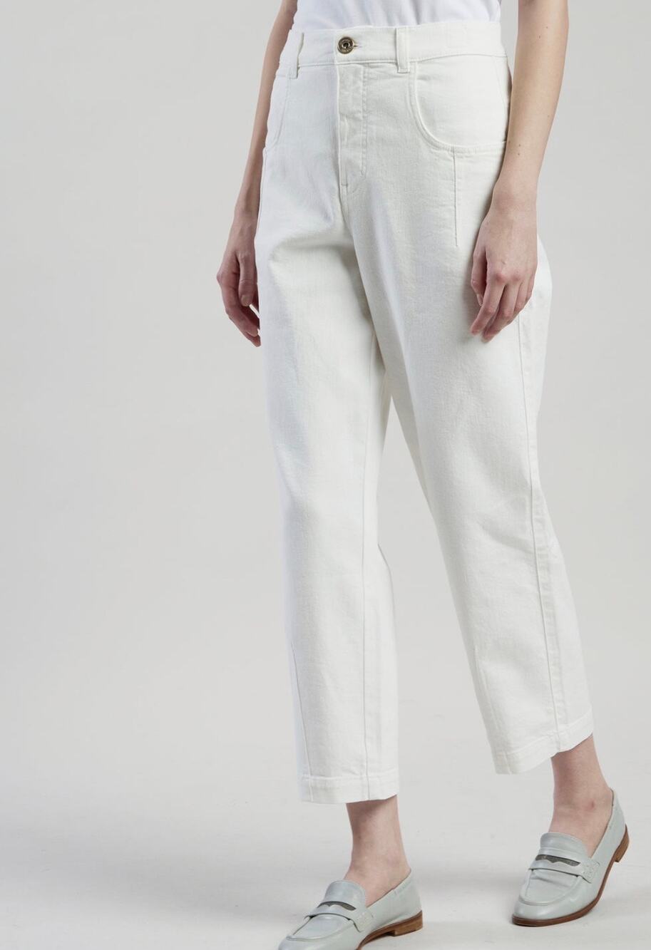 Eleventy Milano White Wide Leg Pants IT 36